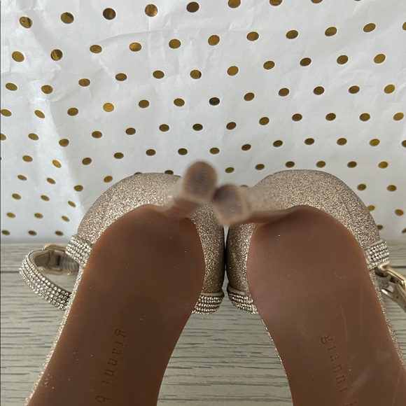 Gianni Bini Shimmering Gold Heels - Picture 12 of 12